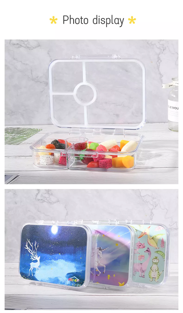 Clear lunch box