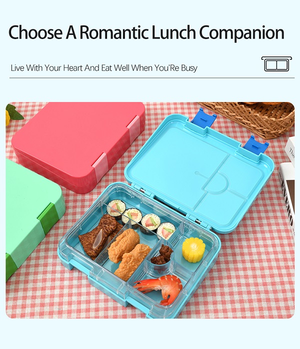 Single-button lunch box