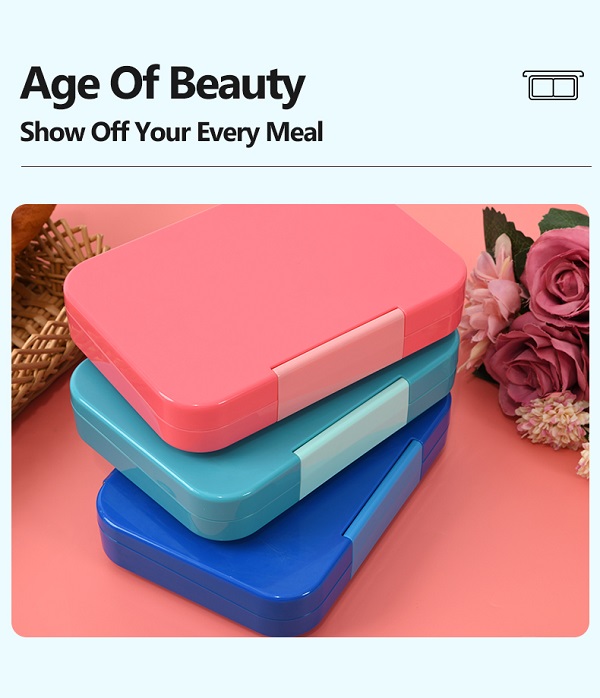 Single-button lunch box