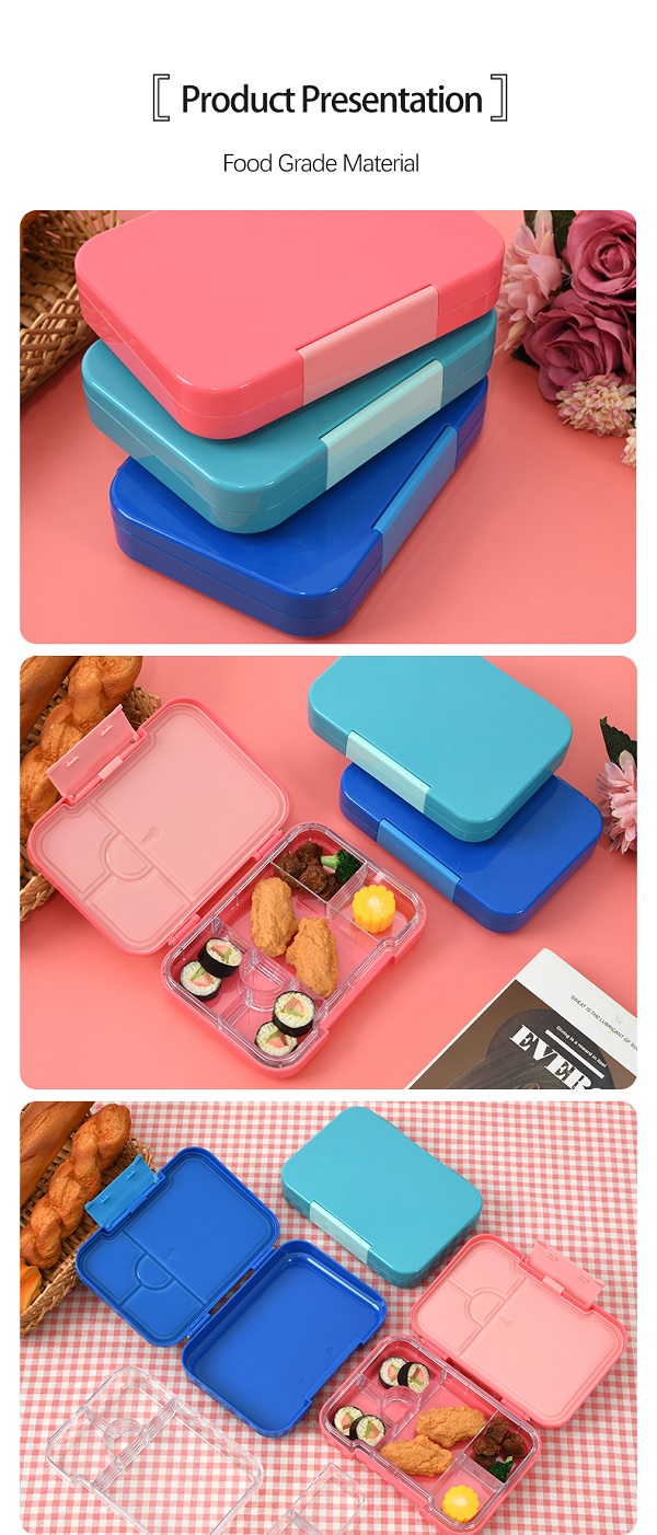 Single-button lunch box