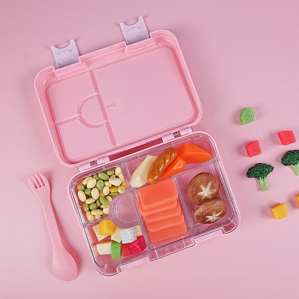 Double-button lunch box