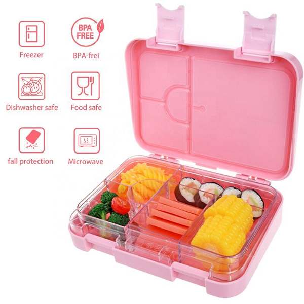 Double-button lunch box