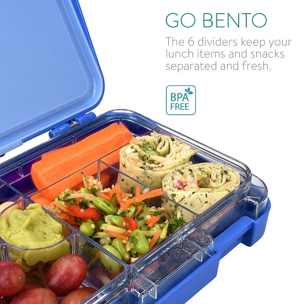 Double-button lunch box