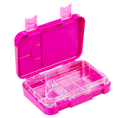 Double-button lunch box